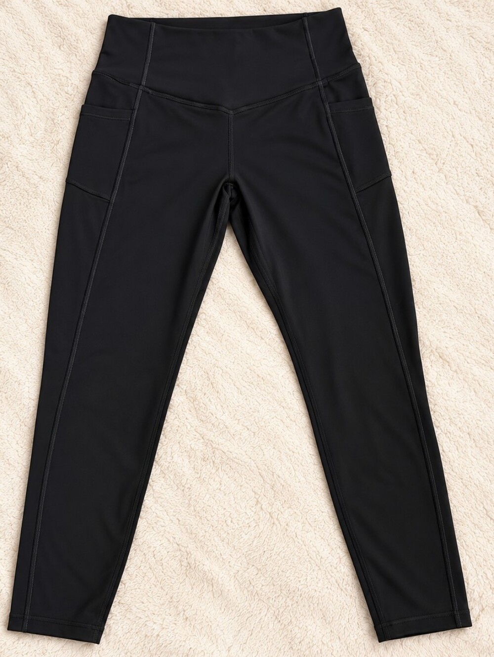 Halara Black Scrunch Butt Lifting Leggings Pockets Size L